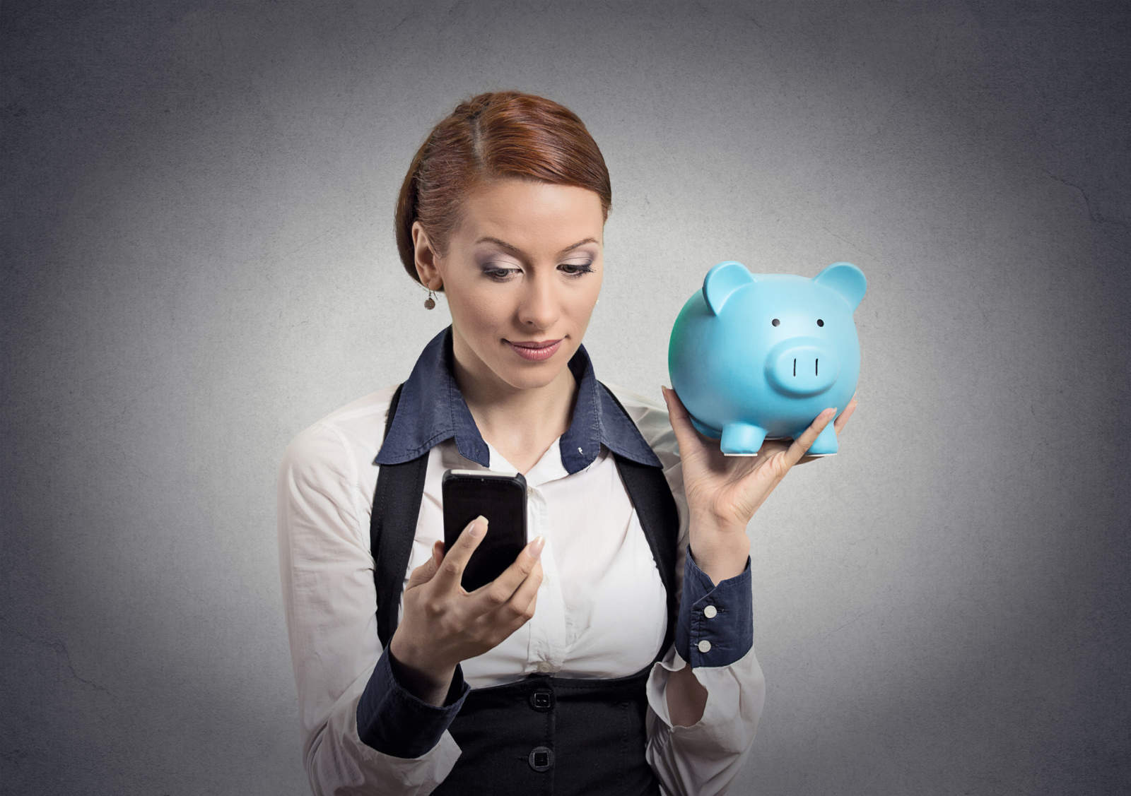 woman holding piggy bank salary negotiation concept