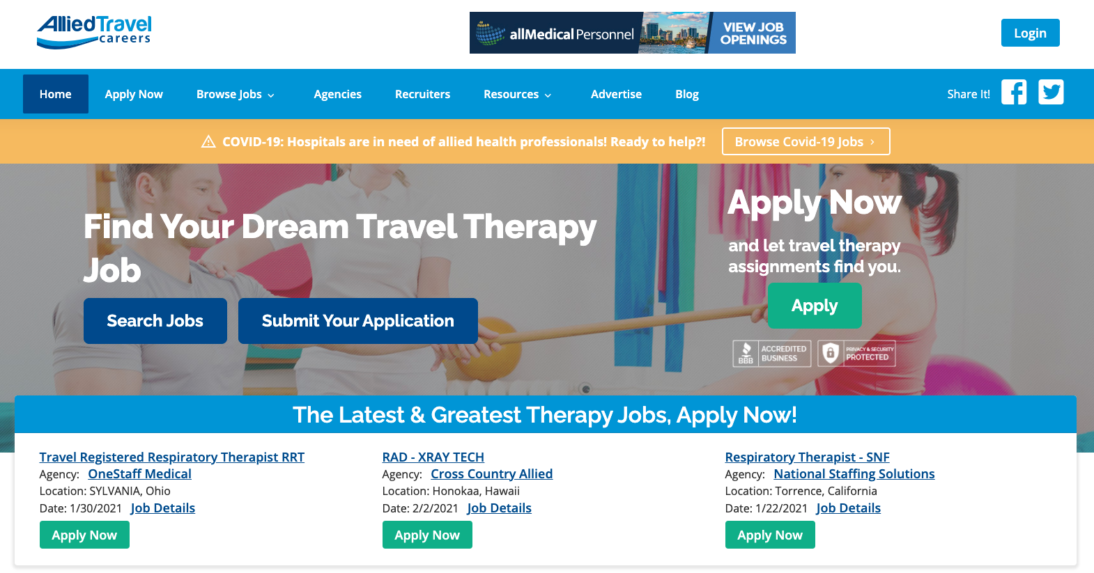 Allied Travel Careers TrackFive