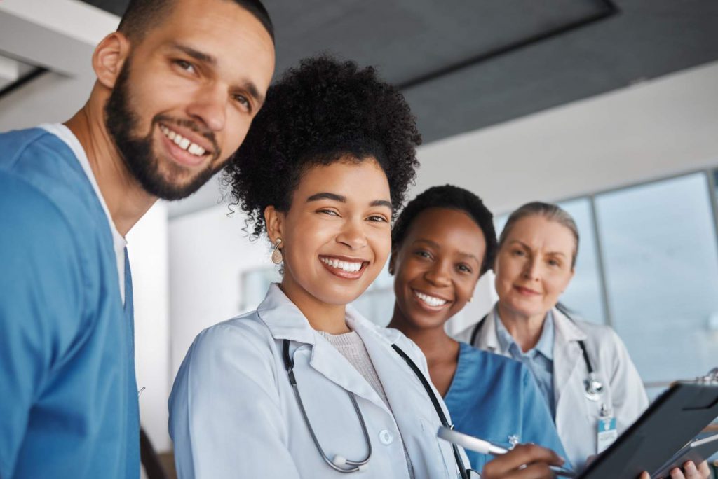Diverse team of Allied Health Workers