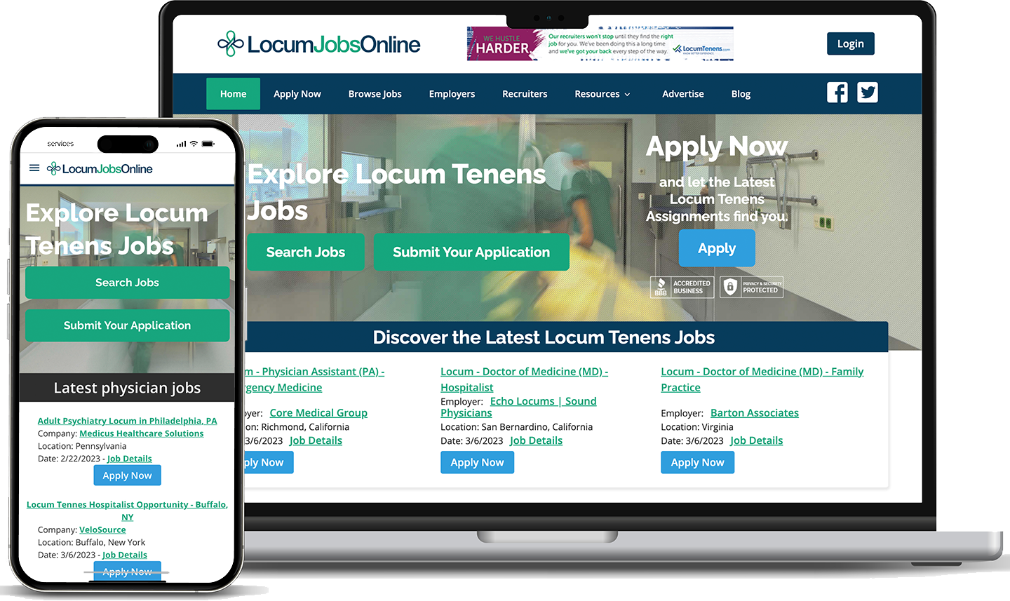 locumjobsonline screenshot